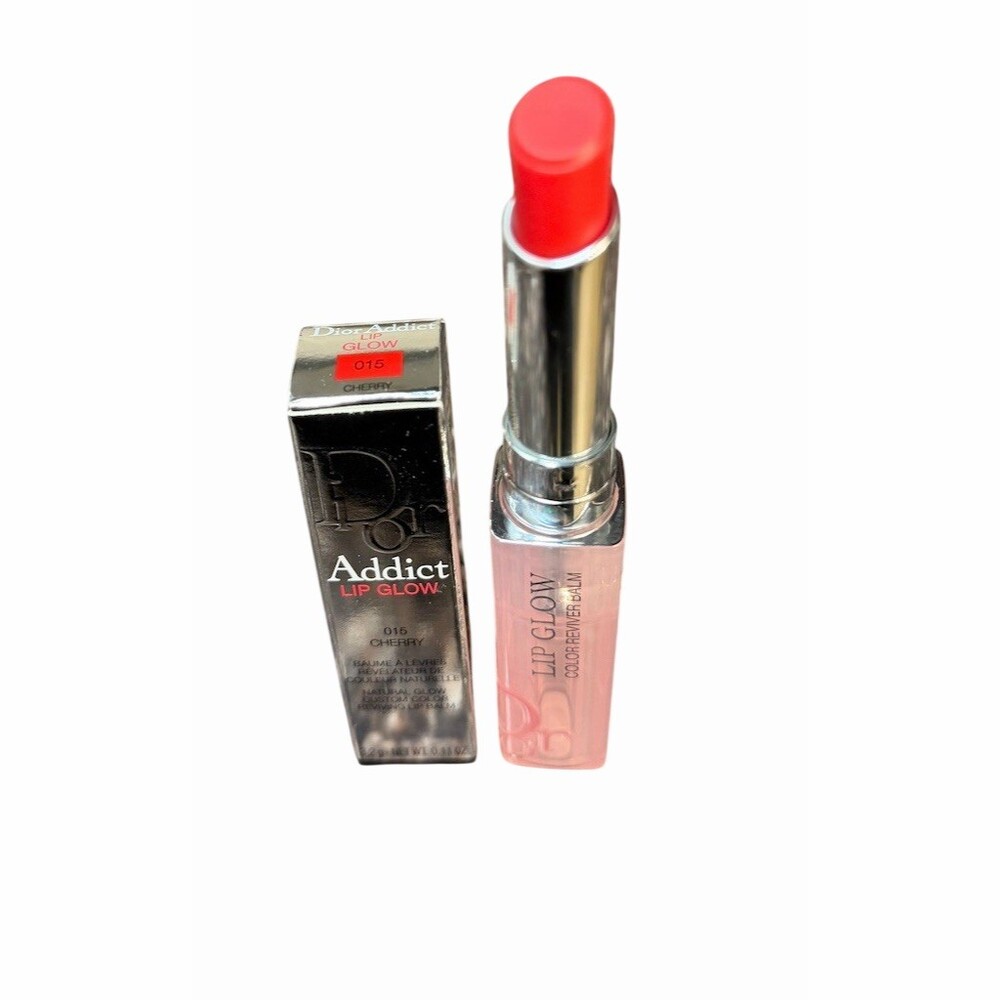 Dior Addict Lip Glow Color Reviver Balm 015 Cherry Tinted Hydrating New In Box